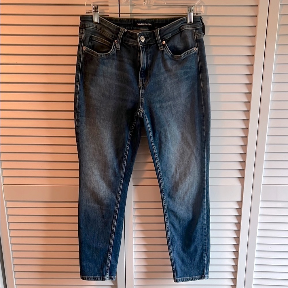 Calvin Klein Blue Ankle Cropped Jeans